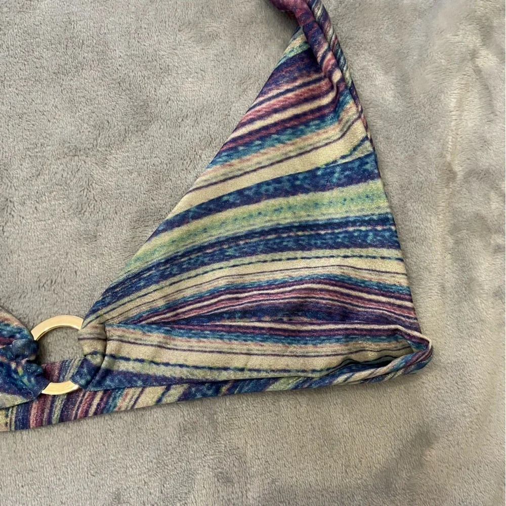 New! Frankie’s Bikinis x haley steinfeld Eden halter bikini top 24416